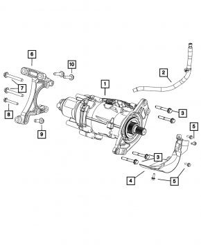 Передний редуктор раздатка Jeep Compass 23-26 2.0T акпп 7к