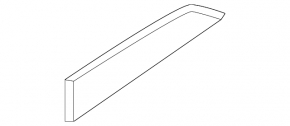 Bandă ușă stânga față pentru Audi S5 17-25 cromată