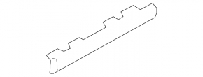 Ornamente centrale negre pentru bord Porsche Cayenne 19-23, sub deflector