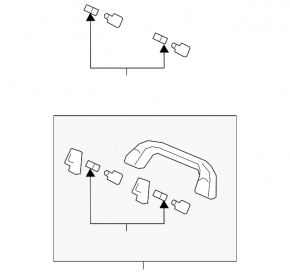 Ручка потолка задняя левая Mazda CX-90 24-26 черная