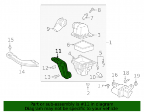 Воздуховод на фильтр Ford Ecosport 18-22 1.0T, 2.0