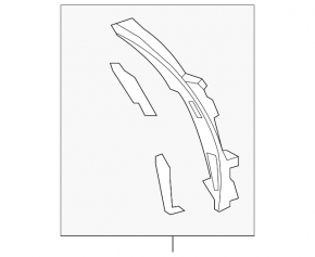 Ornament stop hayon interior stânga Mazda CX-5 13-16
