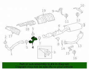 Соединительная приемная труба Lexus RX450h 16-22