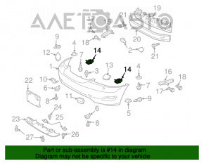 Клипса крепление фары нижняя левая Lexus RX300 RX330 RX350 RX400h 04-09