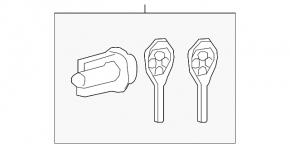 Ключ Toyota Rav4 13-18 3 кнопки