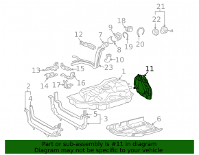 Защита топливного бака Lexus RX400h 06-09