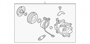 Компрессор кондиционера Hyundai Elantra 21-26 2.0