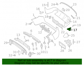 Suport bara spate dreapta Mercedes GLC 17-19 AMG pachet