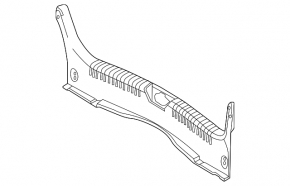Накладка проема багажника Mazda 6 14-21 черная, тип 1