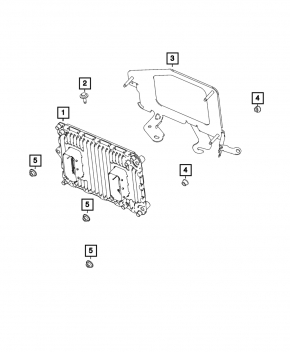 Блок ECU компьютер двигателя Chrysler Pacifica 17-26 3.6