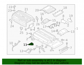 Чека батареи Ford C-max MK2 13-18 без заглушки