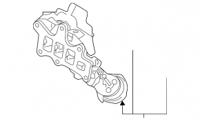 Коллектор выпускной Mazda CX-50 23-26 2.5T