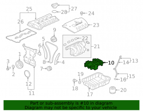 Масляный насос ДВС Mitsubishi Lancer 10-17 2.4