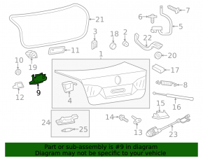 Замок крышки багажника VW Jetta 19-26