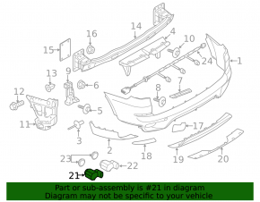 Парктроник заднего бампера BMW X3 E83 07-10