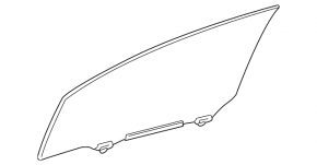 Стекло двери передней левой Lexus CT200h 11-17 песок, царапина