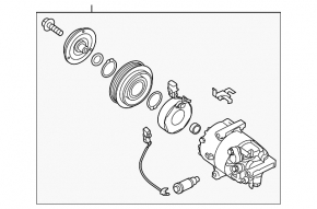 Компрессор кондиционера Kia Forte 4d 14-18 1.8