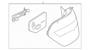 Stop aripă stânga Mercedes W212 10-13