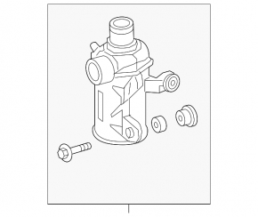 Помпа водяная Mercedes W167 GLE 450 20-23 3.0h