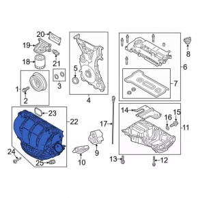 Коллектор впускной Ford Focus mk3 11-18 2.0 сломан штуцер