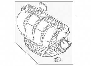 Коллектор впускной Ford Focus mk3 11-18 2.0 сломан штуцер