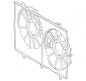 Carcasa radiator difuzor gol Lexus RX450h 10-15 nou original