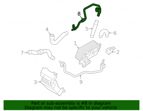Furtun sistem de răcire pentru Audi A6 C8 19-24 3.0T