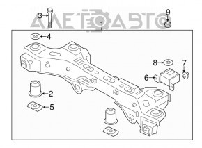 Подрамник задний Kia Sorento 14-15 FWD