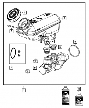 Бачок ГТЦ Dodge Grand Caravan 11-16