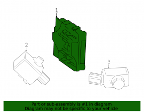 Chassis Clearance Sonar Control Module Toyota Rav4 19-23