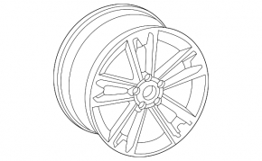 Диск колесный R17x7.5J ET38 Audi A4 B9 21-25 легкая бордюрка
