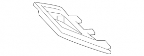 Dop grilă bară față dreapta Mercedes GLC 43 17-19 AMG pachet