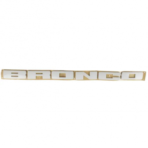 Эмблема надпись BRONCO решетки радиатора grill Ford Bronco Sport 21-26 белая
