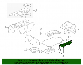 Накладка проема багажника Lexus IS200 IS300 99-05 затерта