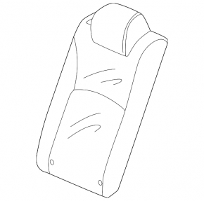Rândul 2 de scaune din spate, partea superioară, stânga, Honda Accord 23-24, material textil gri, cu cusături albe, necesită curățare, lovit