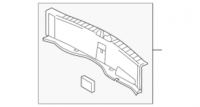 Накладка проема багажника Mazda3 MPS 09-13