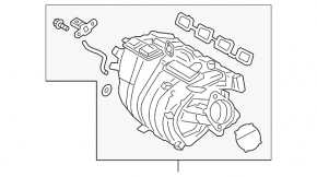 Коллектор впускной Toyota Corolla 20-26 2.0