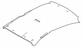 Обшивка потолка Nissan Versa 12-15 usa без люка