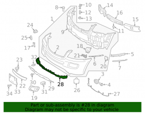 Губа переднего бампера Mercedes W164 ML