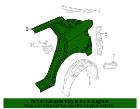 Четверть крыло задняя левая Volkswagen ID.4 21-22