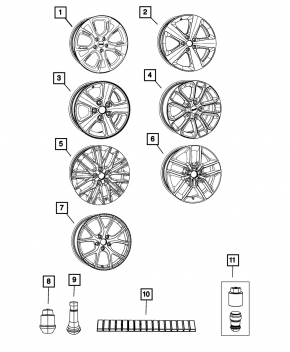 Диск колесный R17 Jeep Grand Cherokee WK2 11-17