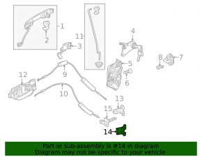 Петля двери нижняя передняя левая Honda HR-V 16-22