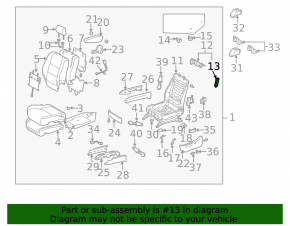 Моторчик подушки спинки водительского сиденья Lexus RX300 RX330 RX350 RX400h 04-09 без механизма