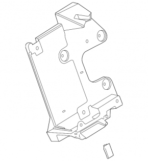 Кронштейн блока ECU компьютера двигателя Ford Mustang mk6 15-17