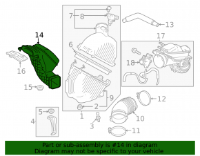 Воздухоприемник Lexus RX500h 23-26