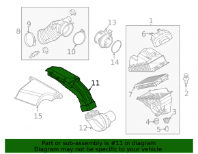 Воздухоприемник задняя часть Hyundai Santa FE 21-23 2.5