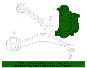 Цапфа передняя правая BMW i4 21-26 AWD