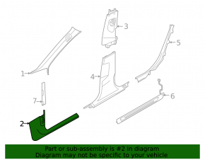 Ornament prag interior dreapta față pentru Audi A6 C8 19-21, gri deschis, zgârieturi, uzat, necesită curățare