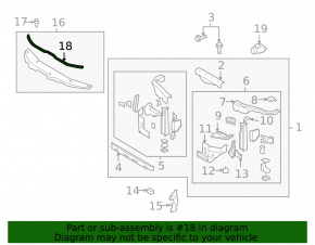 Garnitură capotă față pentru Toyota Land Cruiser 2008-2015