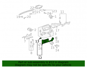 Накладка на торпеду коленная Toyota Camry v30 2.4
